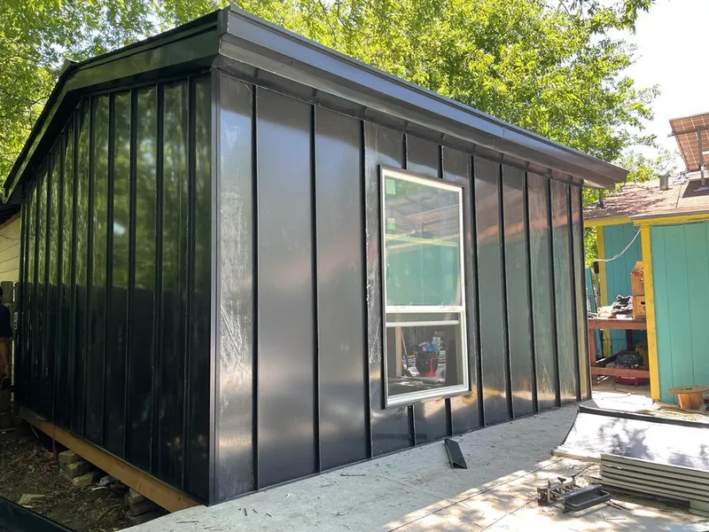 Black standing seam metal wall panels for Metal Roof Installation in Castro Valley